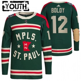 Barn Ishockey Minnesota Wild tröja Matt Boldy 12 2022 Winter Classic Authentic